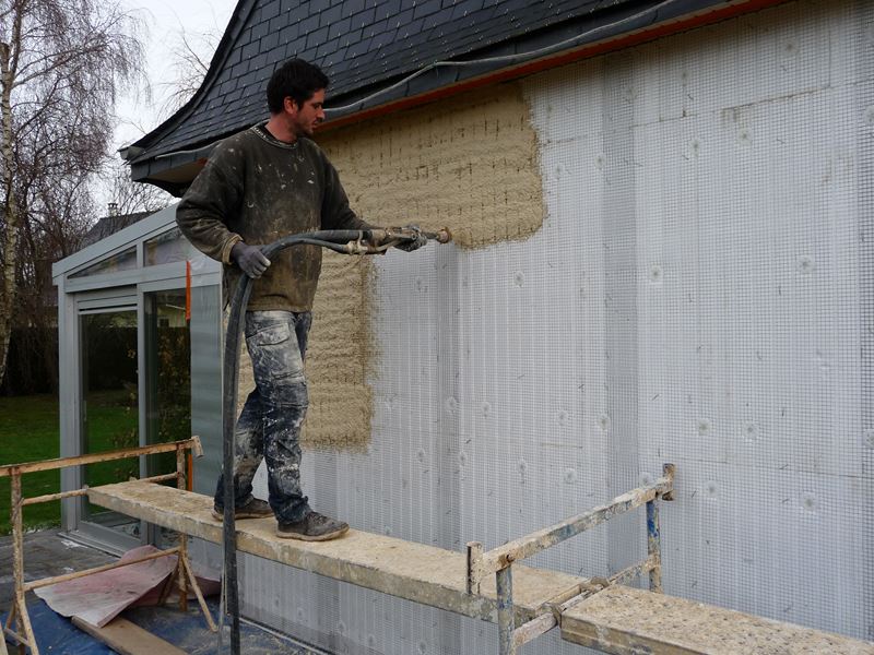 Isolation par l’extérieur 35 Ille et Vilaine – Projection d’enduit sur isolation par l’extérieur