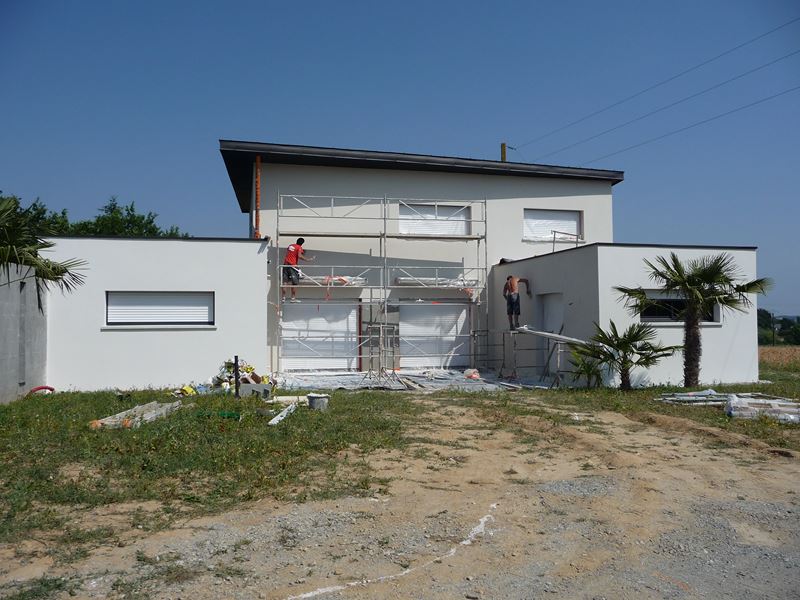 Ravalement de façade 35 Sixt sur Aff – en cours de réalisation